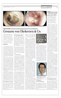 Artikel Zurichsee Zeitung Ohrenschmerzen